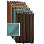 Thermovorhang Ösen 245x245 cm blickdicht breit Polar Fleece Vorhang Alaska
