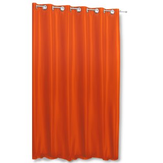 Thermovorhang Ösen orange 245x245 cm blickdicht breit Polar Fleece Vorhang Alaska