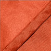 Thermovorhang Ösen orange 245x245 cm blickdicht breit Polar Fleece Vorhang Alaska