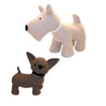Türstopper Doorstop Hund Türpuffer Türhalter Türhalterung beige oder braun