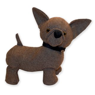 Türstopper Hund braun Zugluft Doorstop Stopper Türpuffer Türhalter Türhalterung