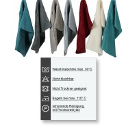 Kissenbezug 48x48 cm Silber Grau Kissenhülle 3D Waben Kissen Chenille Webstruktur