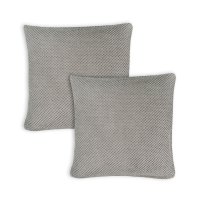 Kissenbezug 60x60 cm taupe Kissenhülle 3D Waben Kissen Chenille Webstruktur