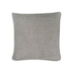 Kissenbezug 60x60 cm taupe Kissenhülle 3D Waben Kissen Chenille Webstruktur