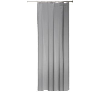 Vorhang grau 140x245 cm transparent Kräuselband Gardine Organza Dekoschal