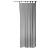 Vorhang grau 140x245 cm transparent Schlaufen Gardine...