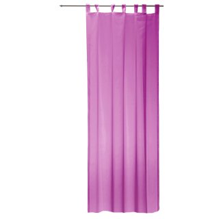 Vorhang pink 140x245 cm transparent Schlaufen Gardine Organza Dekoschal