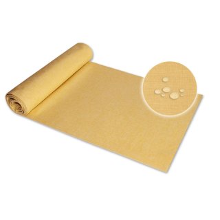 Tischläufer 40x100 cm gelb Leinenoptik beschichtet Lotuseffekt Tischband Mitteldecke