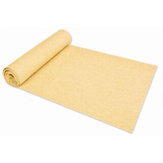 Tischläufer 40x140 cm gelb Leinenoptik beschichtet Lotuseffekt Tischband Mitteldecke
