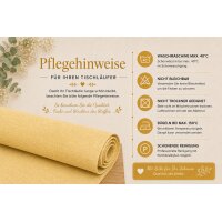 Tischläufer 40x140 cm gelb Leinenoptik beschichtet Lotuseffekt Tischband Mitteldecke