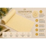 Tischläufer 40x140 cm gelb Leinenoptik beschichtet Lotuseffekt Tischband Mitteldecke