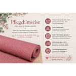 Tischläufer 40x140 cm altrosa Leinenoptik beschichtet Lotuseffekt Tischband Mitteldecke