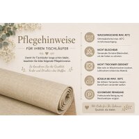 Tischläufer 40x100 cm ecru Leinenoptik beschichtet Lotuseffekt Tischband Mitteldecke