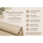 Tischläufer 40x100 cm ecru Leinenoptik beschichtet Lotuseffekt Tischband Mitteldecke
