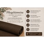 Tischläufer 33x160 cm braun Leinenoptik beschichtet Lotuseffekt Tischband Mitteldecke