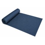 Tischläufer 40x100 cm blau Leinenoptik beschichtet Lotuseffekt Tischband Mitteldecke