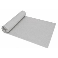 Tischläufer 40x140 cm silber Leinenoptik beschichtet...