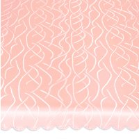 Tischdecke rund rosa pastell 180 cm &Oslash; Struktur...