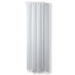 Voile Dekoschal edel Streifen Gardine Vorhang weiß Kräuselband o. Schlaufen 135x245 cm