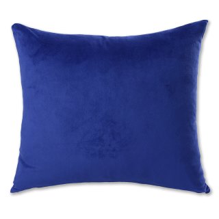 Kissenhülle Mica Zierkissen uni samt Kissenbezug Deko Kissen ca. 40x40 cm blau
