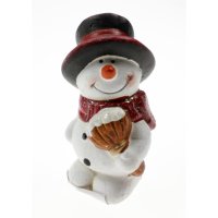 Weihnachten Schneemann klassisch mit Zylinder 7x4 cm...