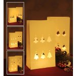 Lichttüte Geschenktüten beige 2er Set Deko Weihnachten #1447