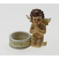Weihnachten Engel antik mit Teelichthalter Polyresin...