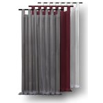 Voile Gardine Streifen Dekoschal 140x175 cm halbtransparent Schlaufen Vorhang
