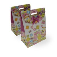 Geschenktaschen Klettverschluss 2er Set 19x27x8 cm Teddy...