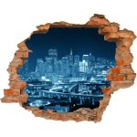 Wandbild Blue City Sticker 3D Foto Tapete Wandtattoo ca. 125x100 cm #1480