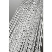 Fadenvorhang weiß mit Lurex veredelt Stangendurchzug 300x250 cm