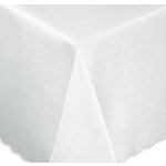 Tischdecke 160x360 cm weiß eckig Mitteldecke Punkte bügelfrei fleckenabweisend