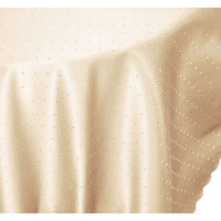 Tischdecke rechteckig 160x160 cm Phase Struktur Tafeltuch b&uuml;gelfrei fleckenabweisend #1505 creme