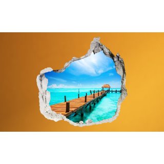 Wandbild Laguna Sticker 3D civil Life Foto Tapete Wandtattoo ca. 125x100 cm #1509