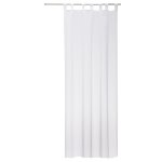 Schlaufenschal weiß Voile Gardine transparent Emotion Schlaufe klassisch BxH ca. 140x245 cm #1513