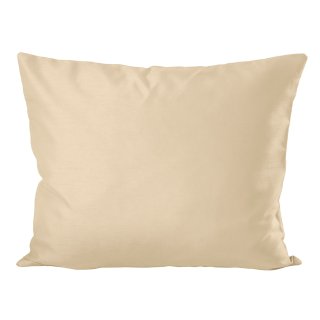 Kissenhülle Seidenglanz uni Kissenbezug beige sand 30x50