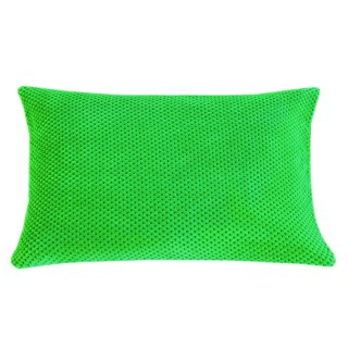 Kissenbezug 30x50 cm grün Kissenhülle 3D Waben Kissen Chenille Webstruktur
