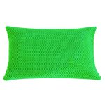 Kissenbezug 30x50 cm grün Kissenhülle 3D Waben Kissen Chenille Webstruktur