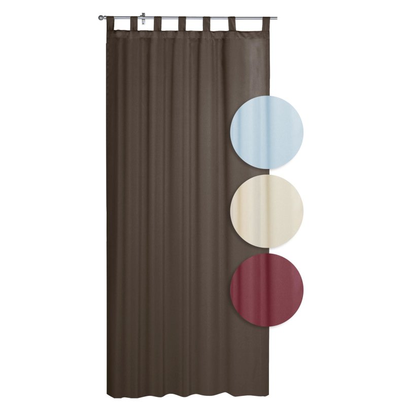 Ubergardine Emotion Ca 140x245 Cm Schlaufen Gardine Matt