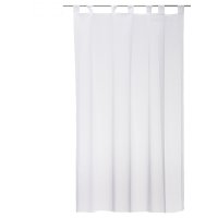 Vorhang weiß 300x145 cm mit Schlaufen Voile Gardine...