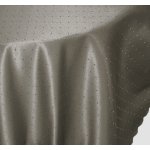 Tischdecke 130x260 cm grau oval Mitteldecke Punkte bügelfrei fleckenabweisend