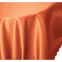 Tischdecke 130x260 cm terracotta oval Mitteldecke Punkte...