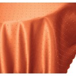 Tischdecke 130x260 cm terracotta oval Mitteldecke Punkte bügelfrei fleckenabweisend