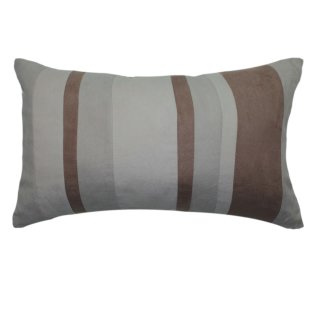 Wurfkissen 30x50 cm Kissen in natur sand gestreift Dekokissen mit Füllung
