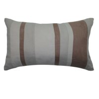 Wurfkissen 30x50 cm Kissen in natur sand gestreift...