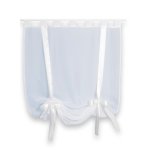 Raffgardine Voile 120x160 cm Raffband weiß