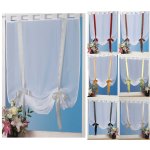 Raffgardine Voile 120x160 cm Raffband weiß