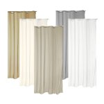 Voile Vorhang transparent 140x245 cm Kräuselband Gardine
