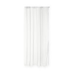 Voile Vorhang weiß transparent 140x245 cm Kräuselband Gardine uni