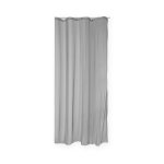 Voile Vorhang grau transparent 140x245 cm Kräuselband Gardine uni